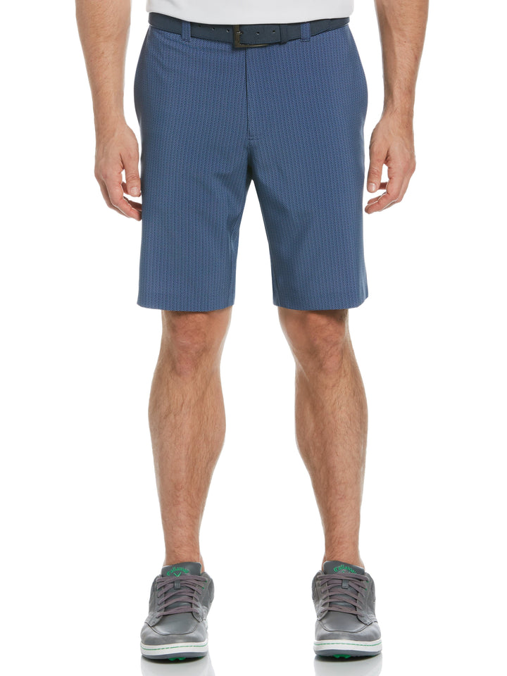 Mens Golf Tee Print Short (Peacoat) 