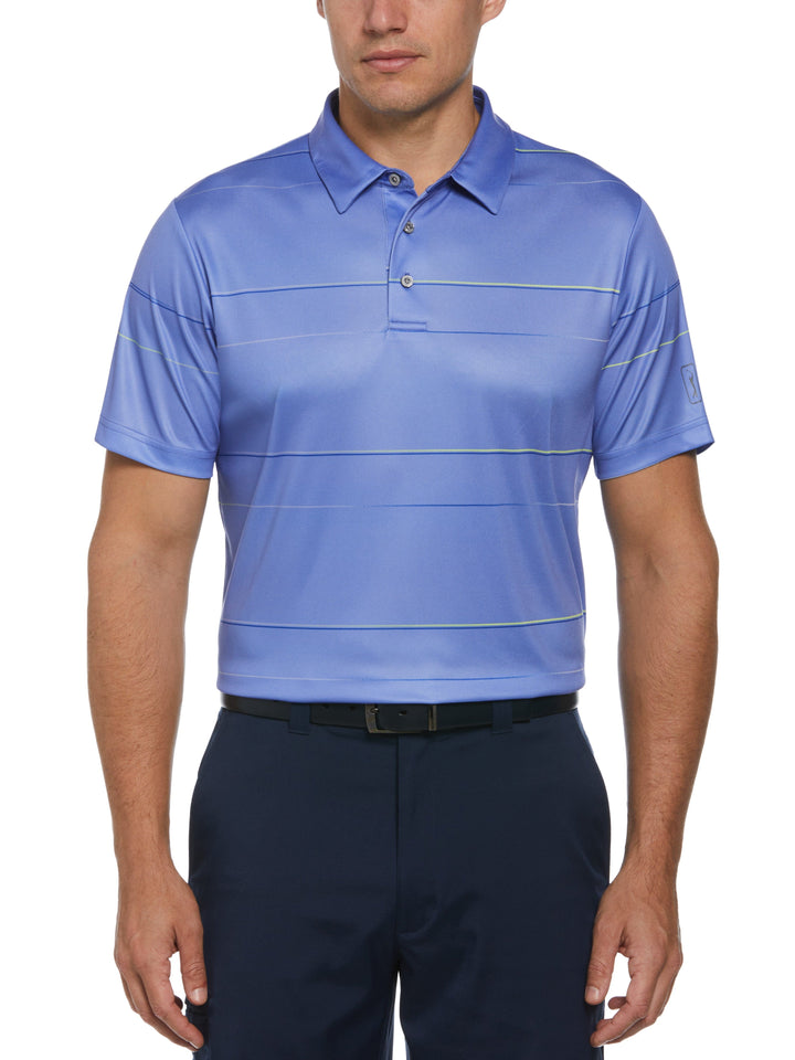 Gradient Stripe Golf Polo (Persian Jewel) 
