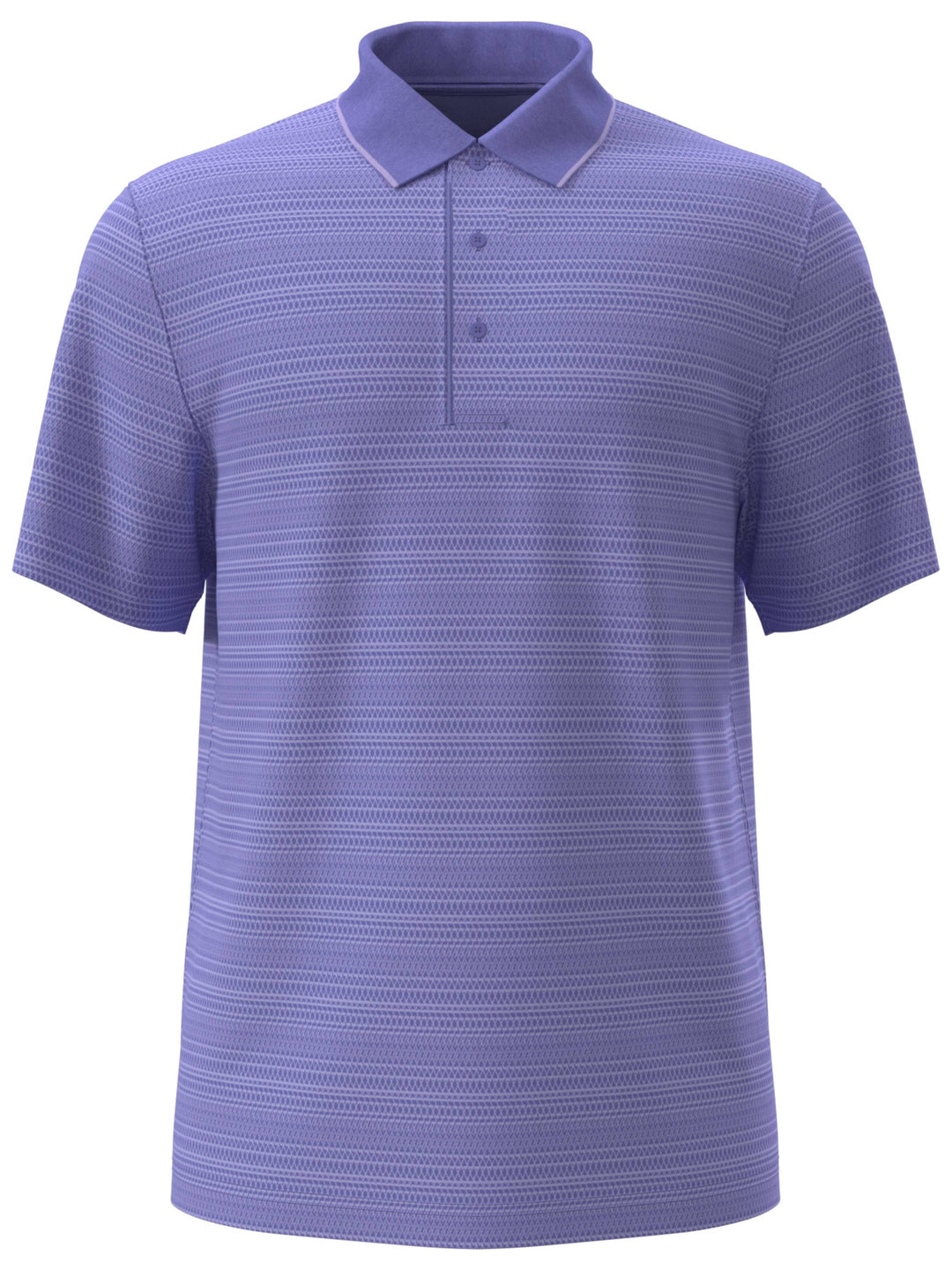 Men's Gradient Stripe Polo with Rib Collar