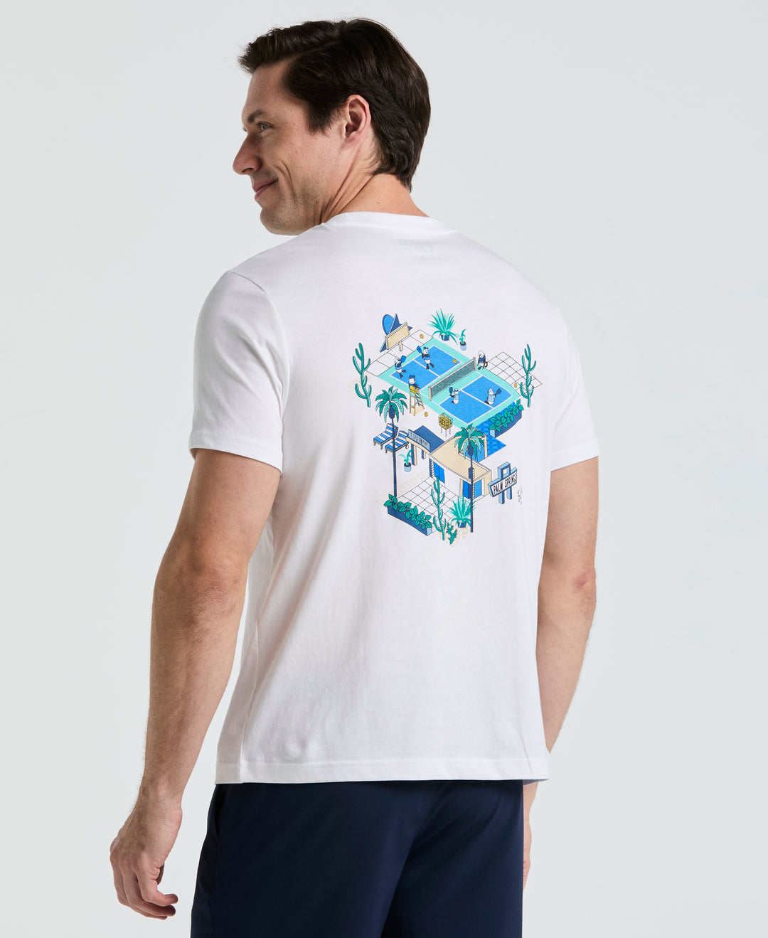 Graphic Pickleball Tee (Bright White) 