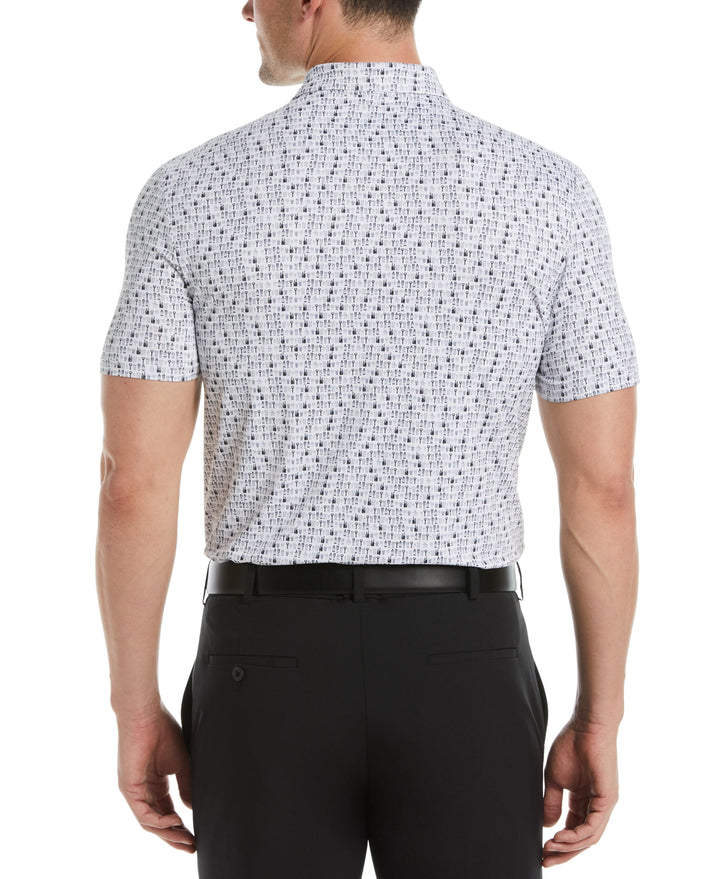 Have a Beer Novelty Print Golf Polo (Bright White) 