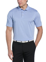 Men's Heather Feeder Stripe Golf Polo