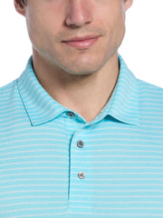 Men's Heather Feeder Stripe Golf Polo