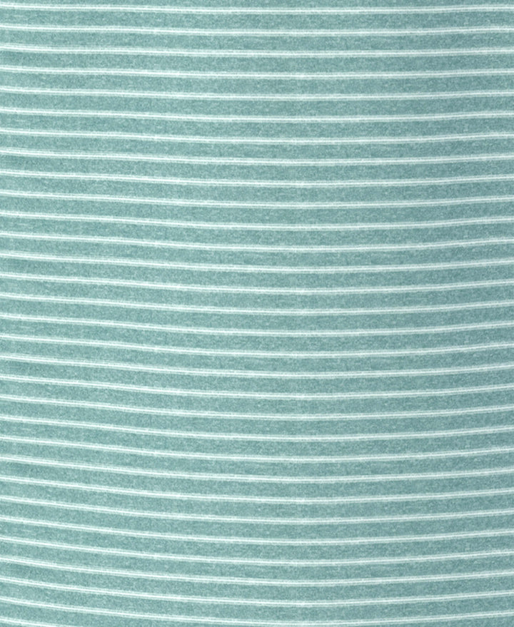 Heather Feeder Stripe Golf Polo (Brittany Bl Htr) 