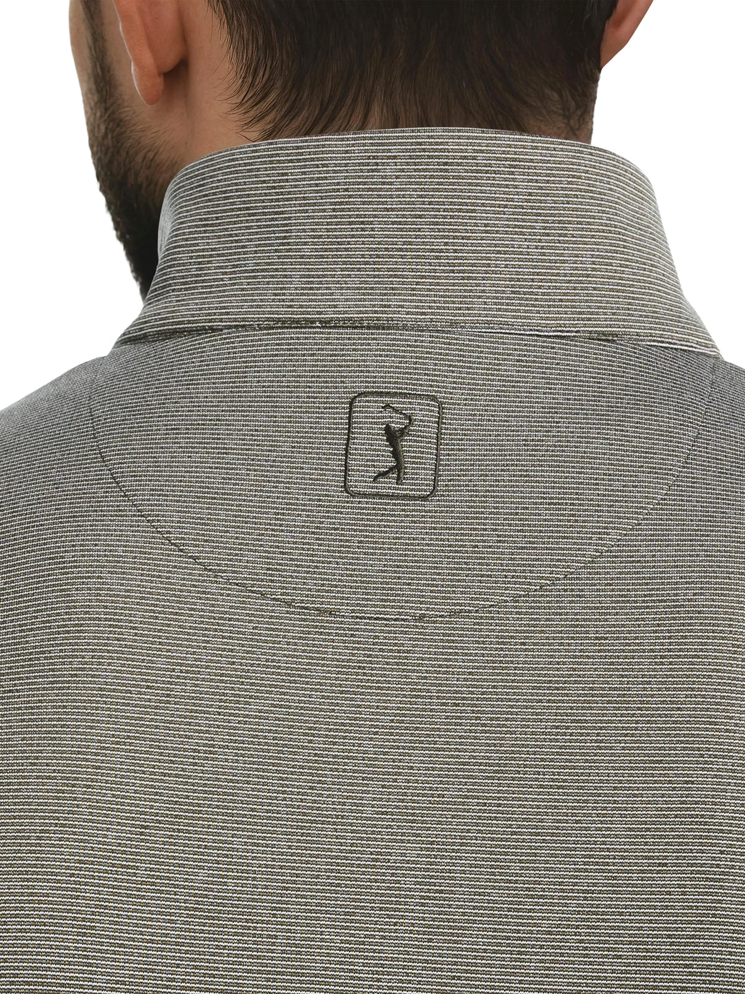 Men's Heather Fleece Quarter Zip Golf Pullover