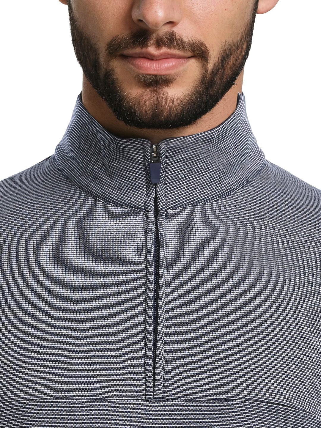 Men's Heather Fleece Quarter Zip Golf Pullover