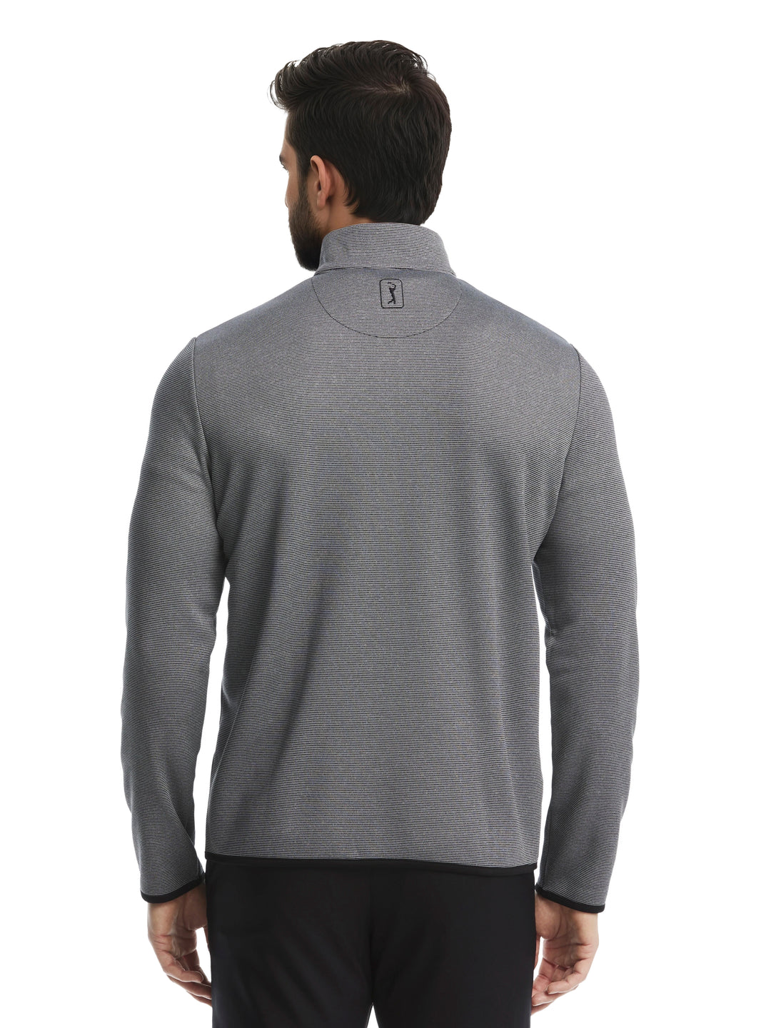 Men's Heather Fleece Quarter Zip Golf Pullover