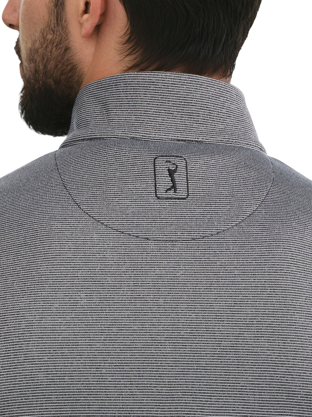 Men's Heather Fleece Quarter Zip Golf Pullover