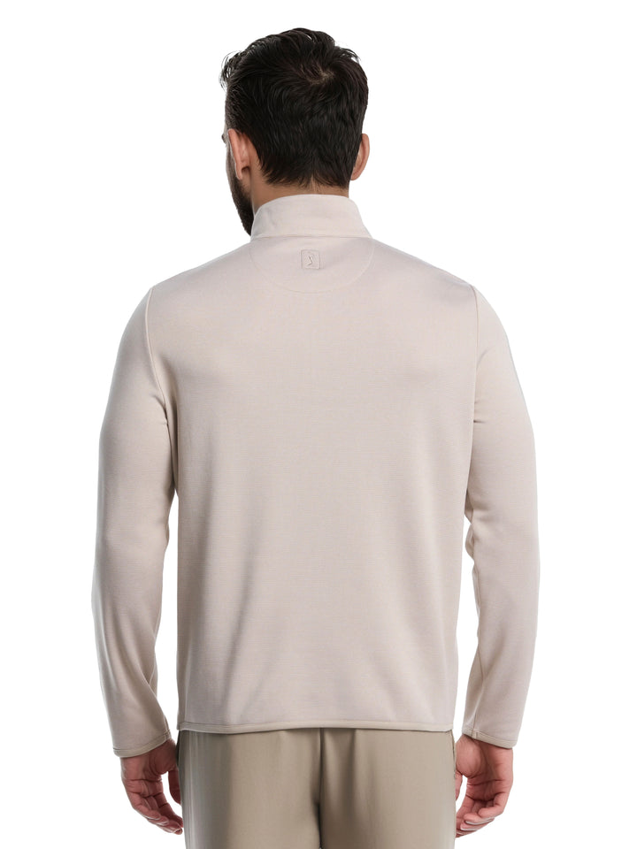 Men's Heather Fleece Quarter Zip Golf Pullover