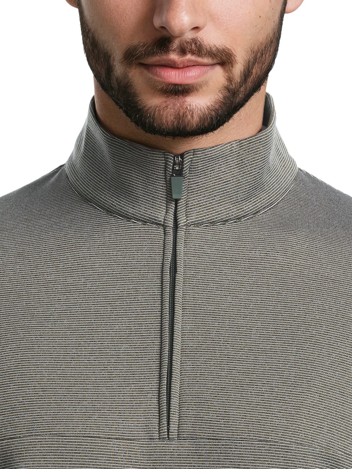Men's Heather Fleece Quarter Zip Golf Pullover