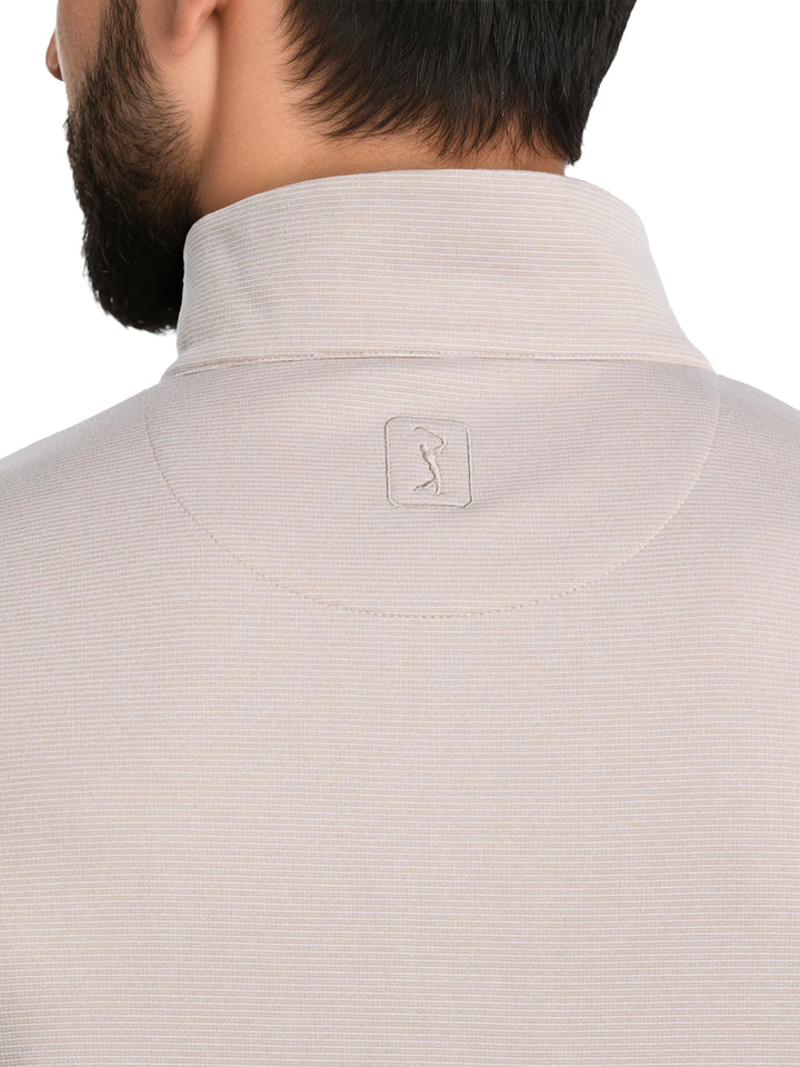 Men's Heather Fleece Quarter Zip Golf Pullover