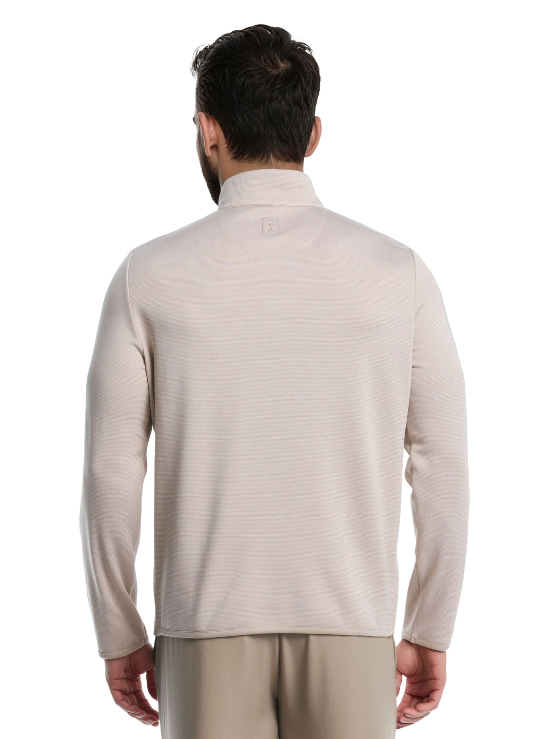 Men's Heather Fleece Quarter Zip Golf Pullover