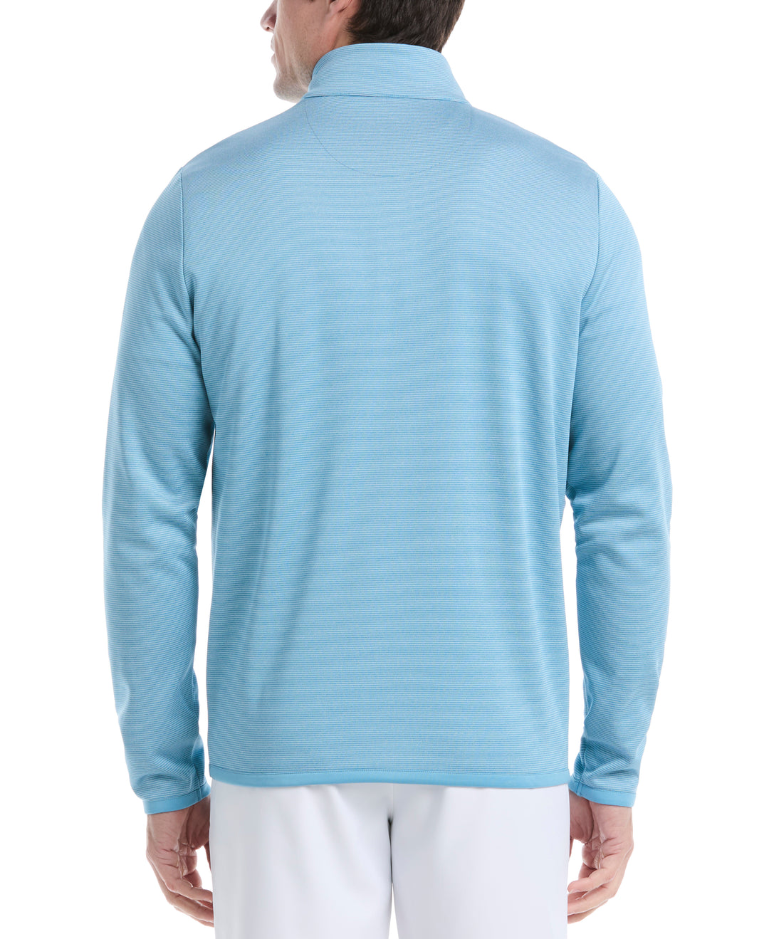 Heather Fleece 1/4 Zip Golf Pullover (Delphinium Heather) 