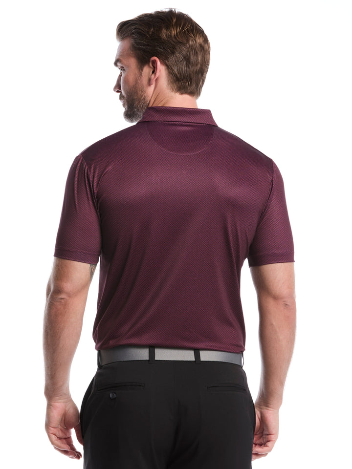 Men's Heather Geo Print Golf Polo