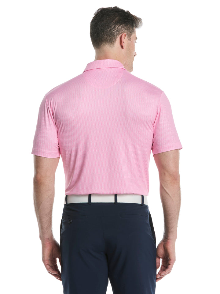 Men's Heather Geo Print Golf Polo