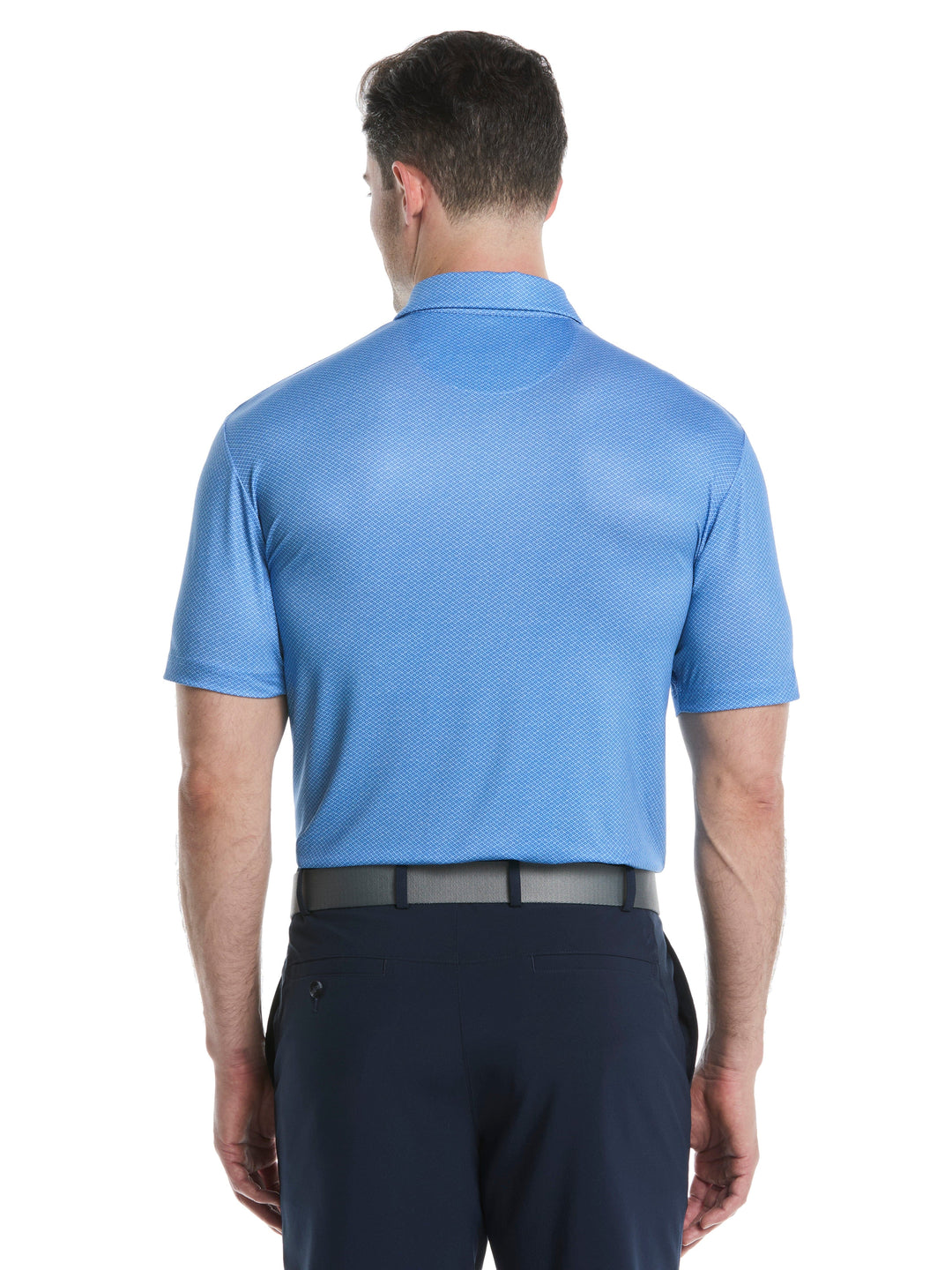 Men's Heather Geo Print Golf Polo