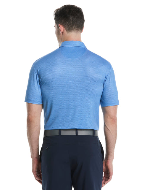 Men's Heather Geo Print Golf Polo