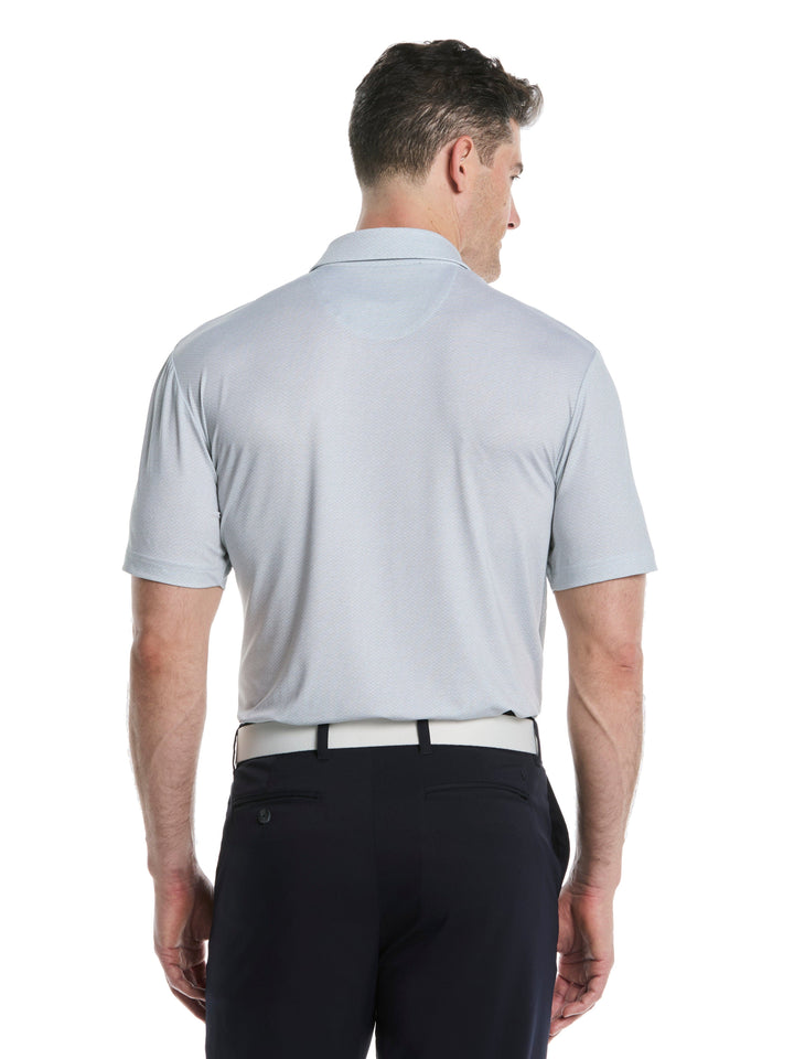 Men's Heather Geo Print Golf Polo