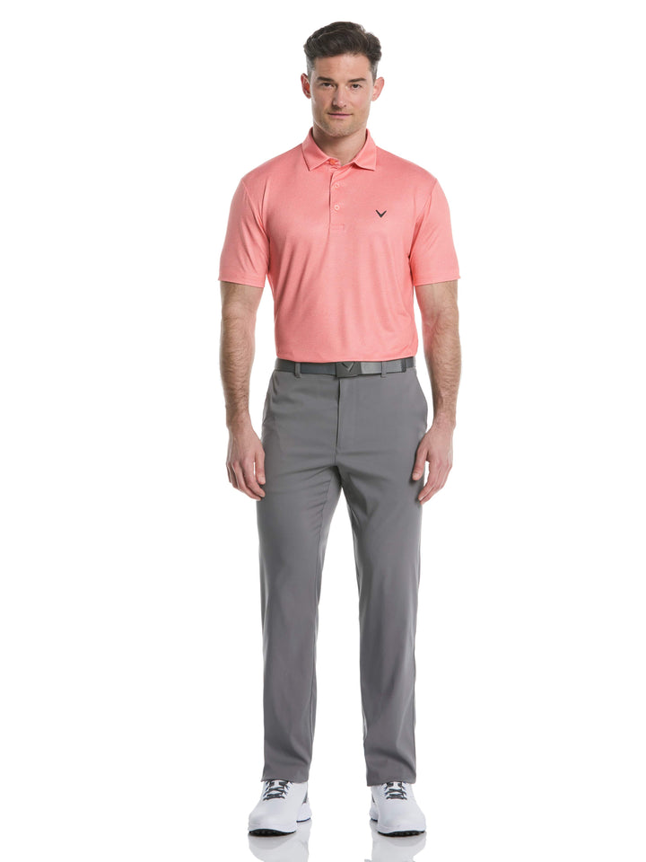 Men's Heather Geo Print Golf Polo
