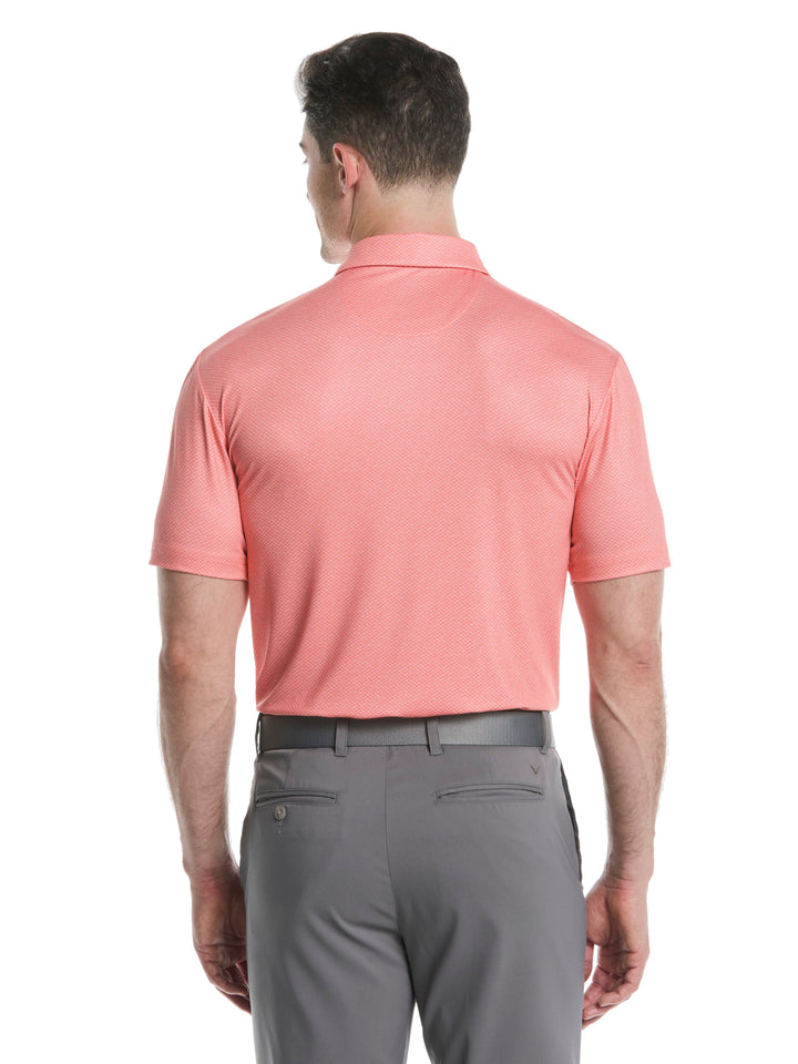 Men's Heather Geo Print Golf Polo