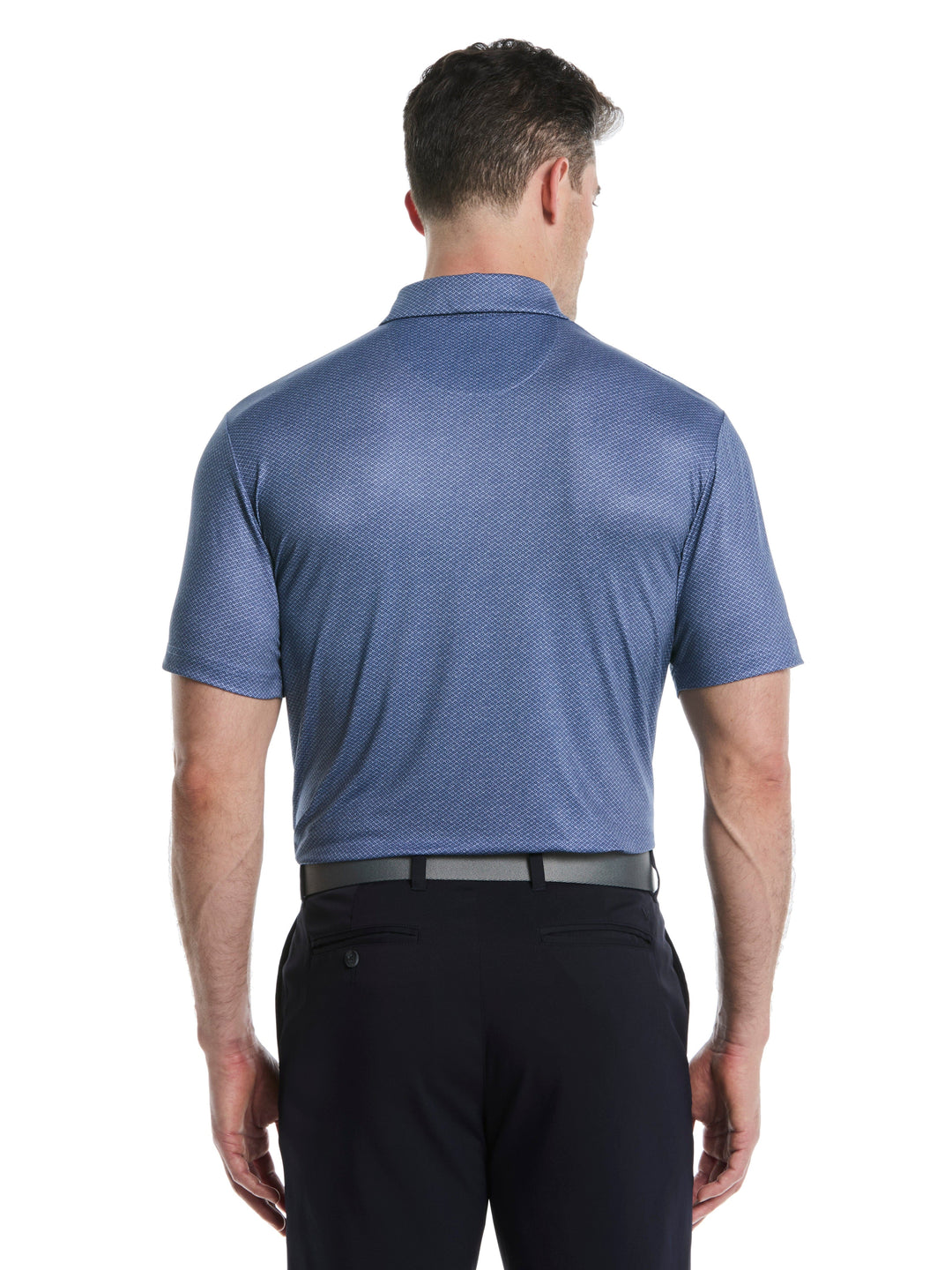 Men's Heather Geo Print Golf Polo