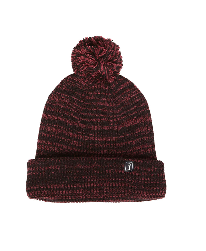 Heather Pom Pom Beanie (Dark Windsor Wine Htr) 