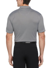  2 COLOR P/D STRIPE POLO (Caviar) 