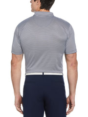 Short Sleeve Solid Texture Polo (Mood Indigo) 