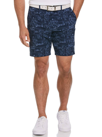 Men's Heritage Beach Club Print 8" Golf Shorts