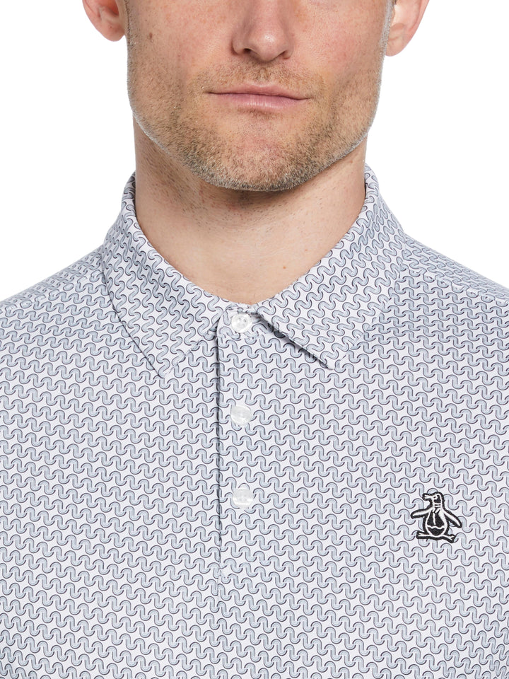 Men's Heritage Geo Print Polo