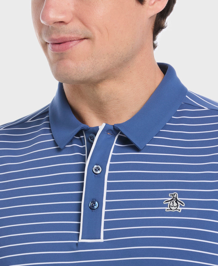 Heritage Stripe Golf Polo (True Navy) 