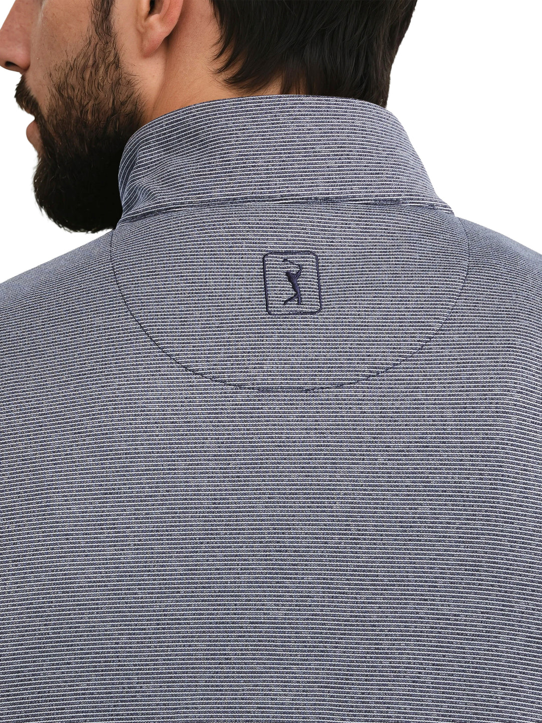 Men's Horizontal Heather Fleece Full Zip