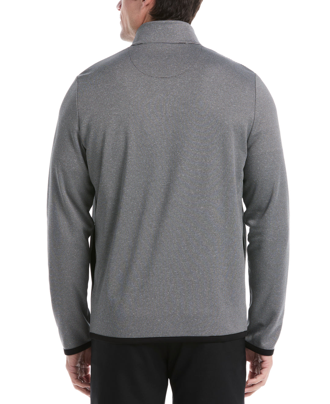 Horizontal Heather Fleece Full Zip (Caviar Heather) 
