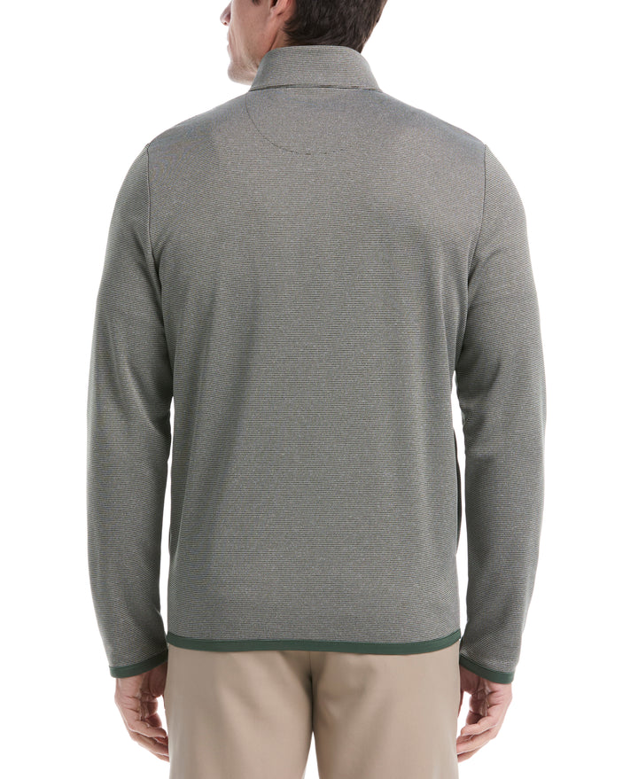 Horizontal Heather Fleece Full Zip (Deep Forest Htr) 