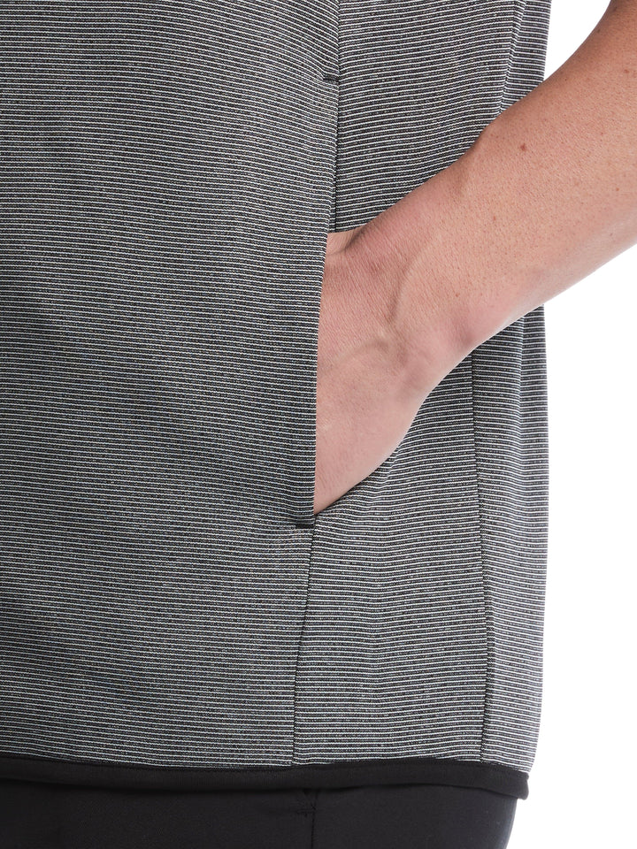 Men's Horizontal Heather Fleece Golf Vest