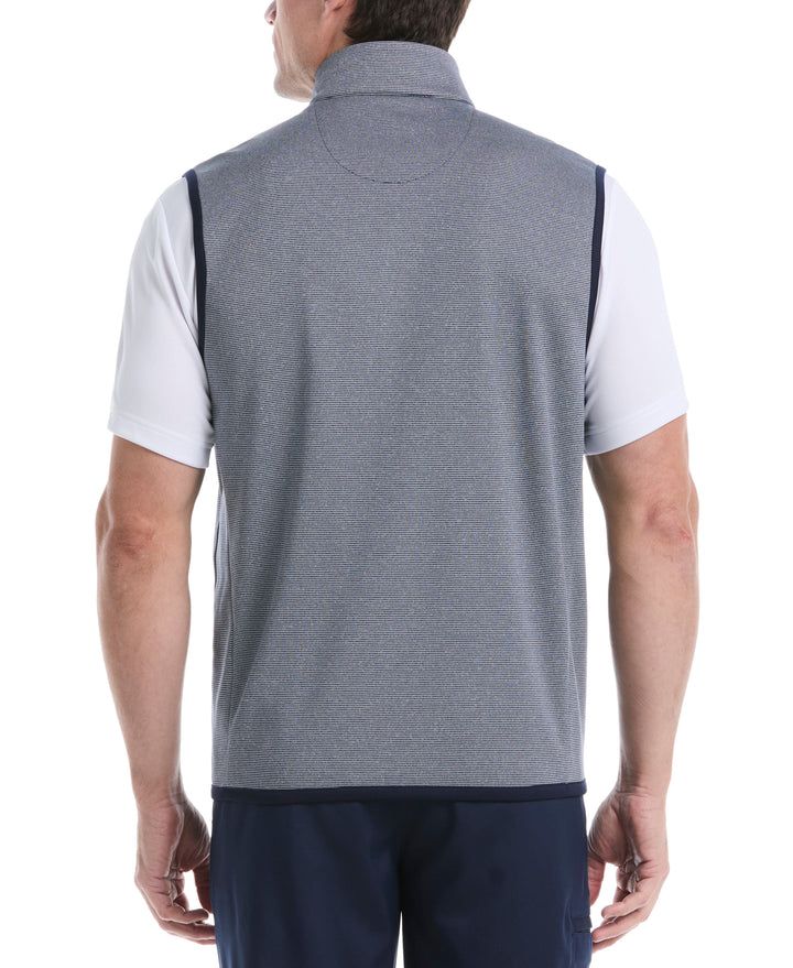 Horizontal Heather Fleece Golf Vest (Peacoat Heather) 