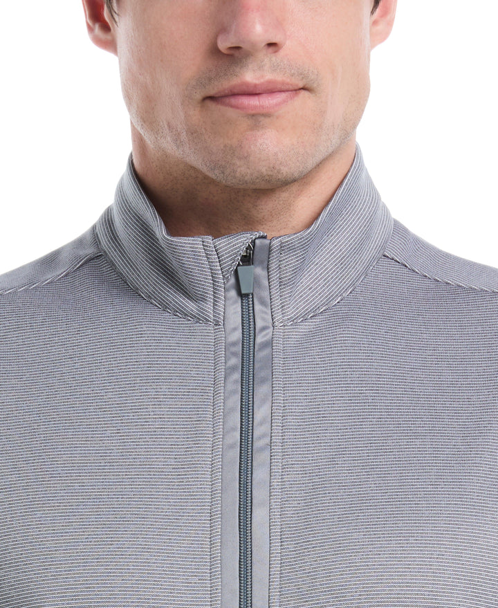 Horizontal Heather Fleece Golf Vest (Flagstone Htr) 