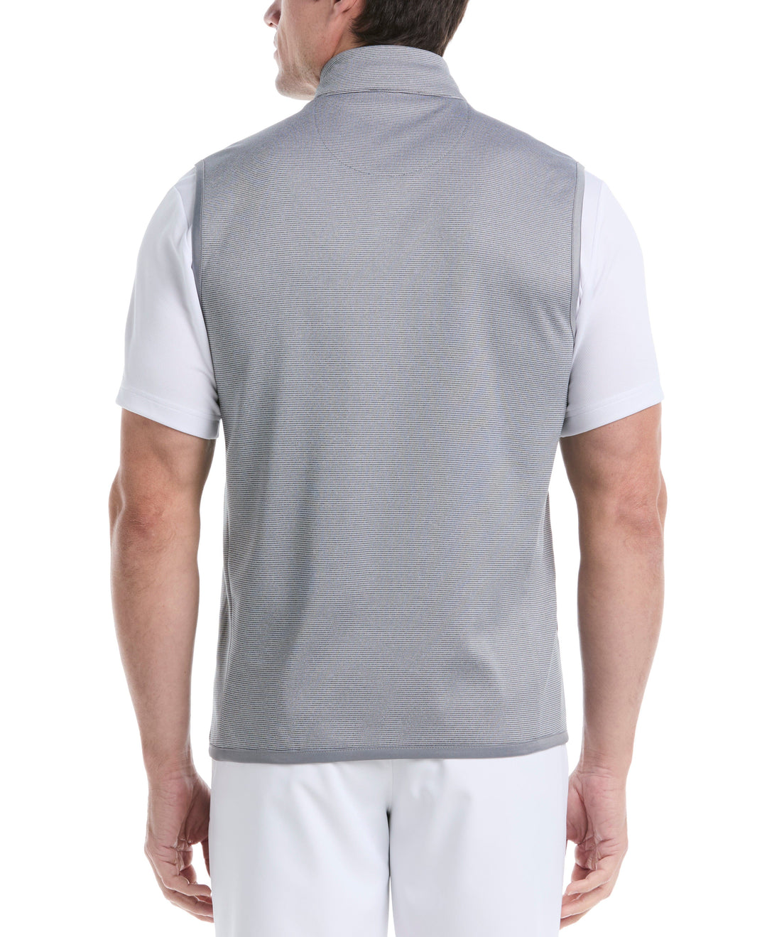 Horizontal Heather Fleece Golf Vest (Flagstone Htr) 
