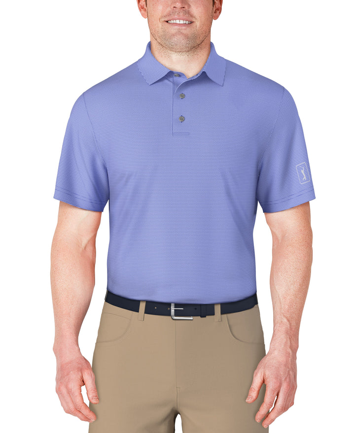 SS Horizontal Print Polo (Dazzling Blue) 