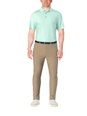 SS Horizontal Print Polo (Aruba Blue) 