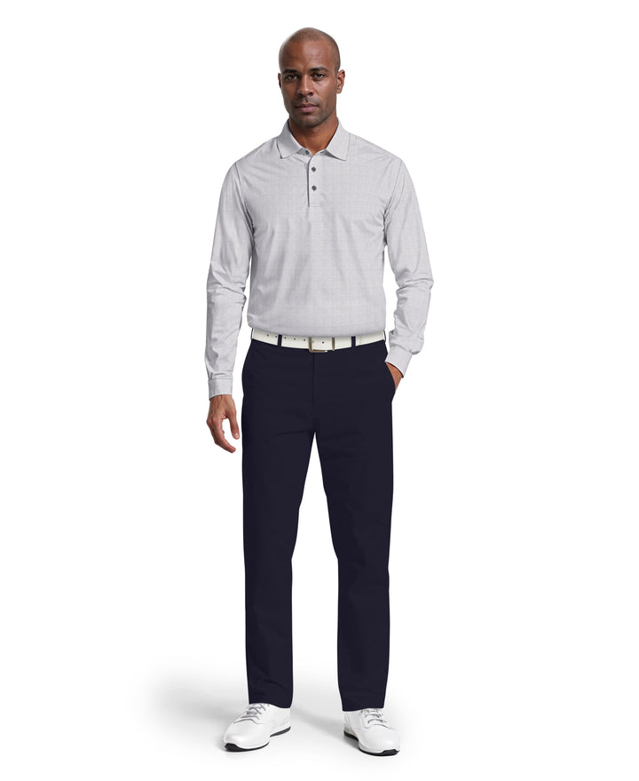 Houndstooth Golf Polo (Bright White) 