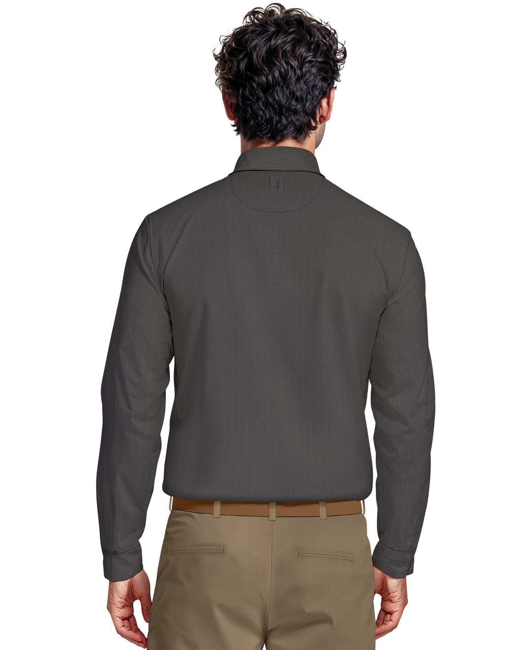 Houndstooth Golf Polo (Caviar) 