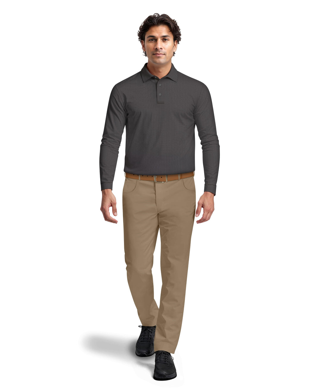 Men's Houndstooth Golf Polo