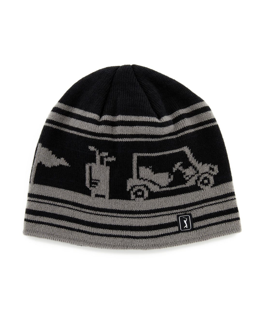 Jacquard Golf Beanie (Caviar) 