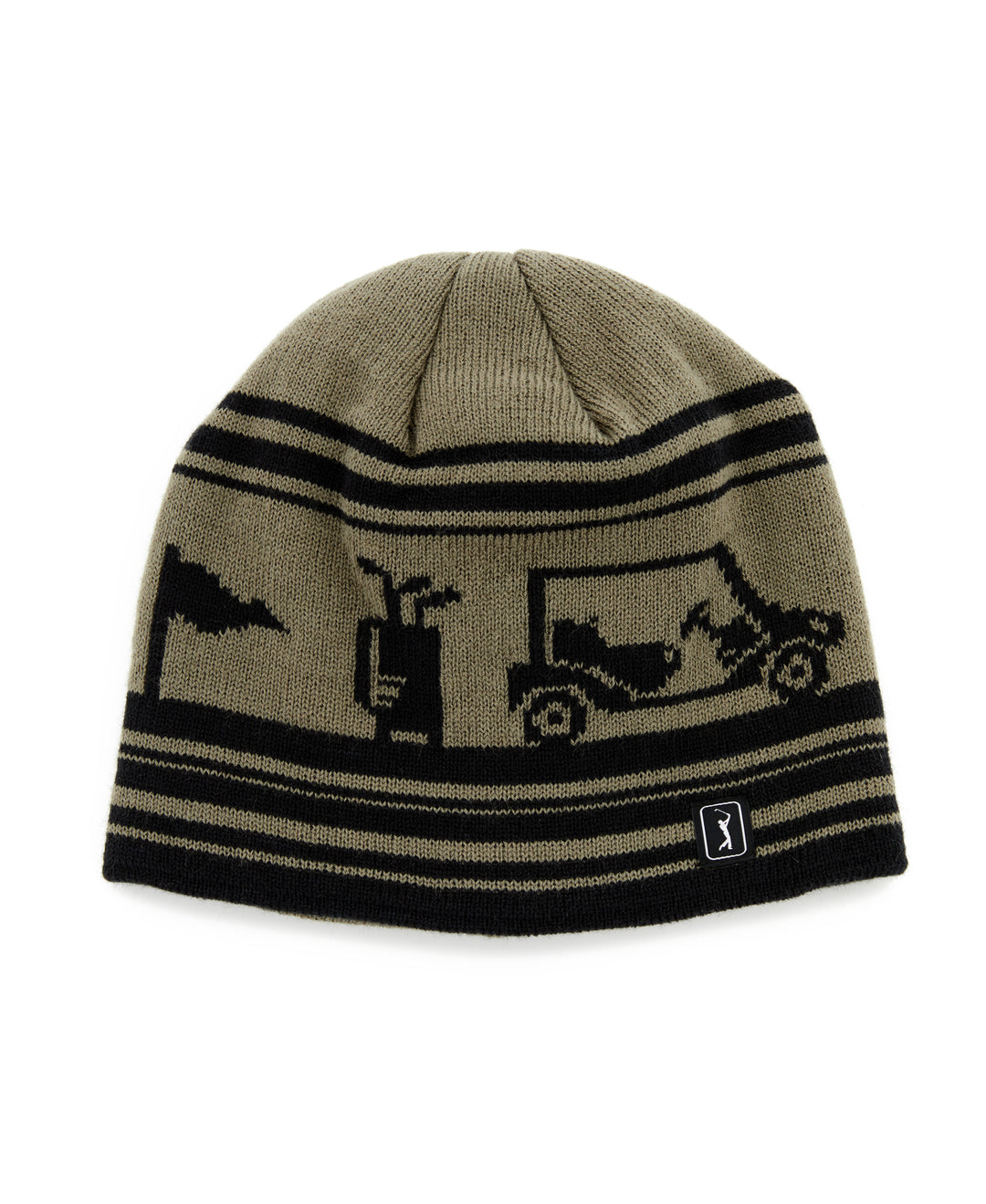 Jacquard Golf Beanie (Industrial Green) 