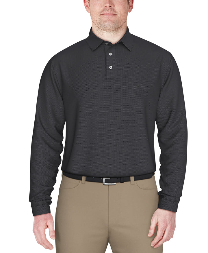 Jacquard Golf Polo (Caviar) 