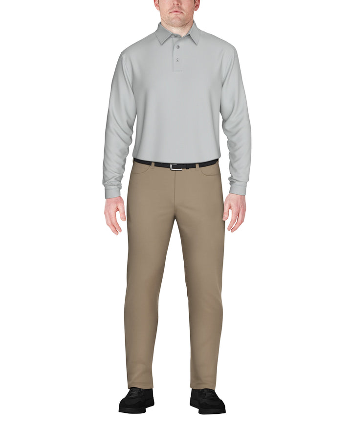 Jacquard Golf Polo (Quarry) 