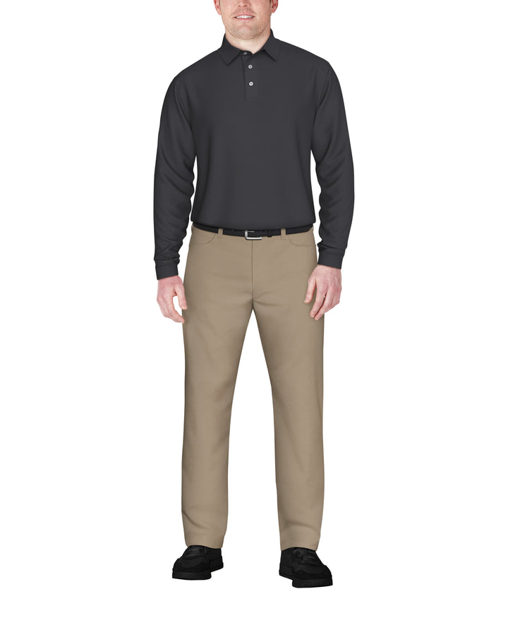 Jacquard Golf Polo (Caviar) 