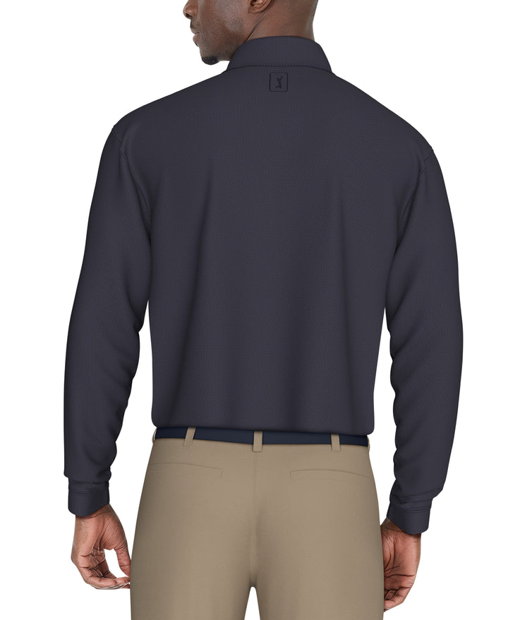 Jacquard Golf Polo (True Navy) 