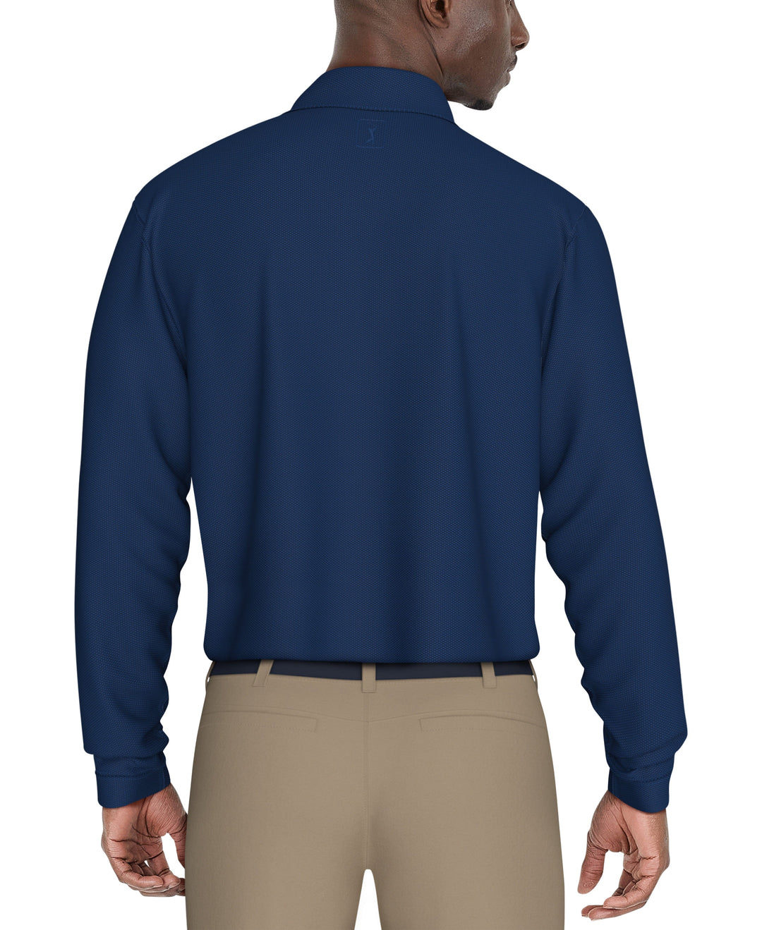 Jacquard Golf Polo (Imperial Blue) 